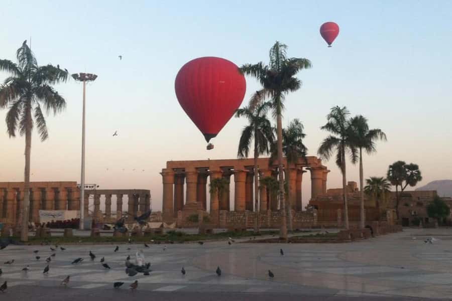 Hot-air Balloon Visit Kings Valley Tombs Hatshpsuit Boatride - Hatshepsut Temple and the story in the cliffs