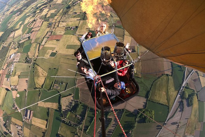 Hot Air Balloon with Champagne, Optional Photos,Video & Breakfast - A quiet morning above Vic