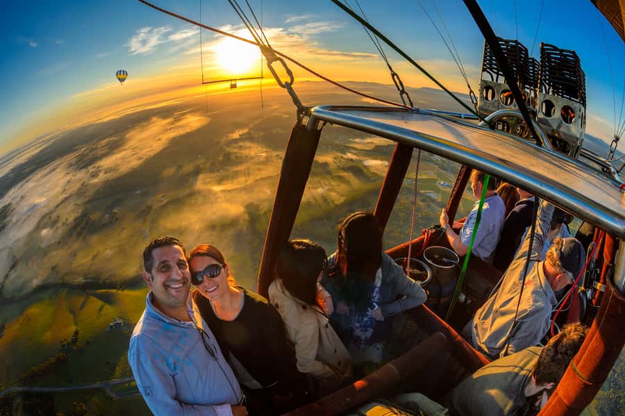 Hunter Valley: Sunrise Balloon Ride with Bubbly Breakfast - A calm flight over Pokolbin, Lovedale, and Rothbury
