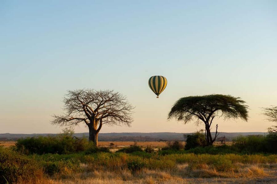 Johannesburg: Hot Air Balloon Flight - Tea, biscuits, and the balloon setup