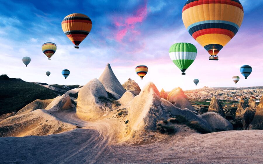 Journey to Cappadocia: Balloon Ride and Red Tour Package - Uçhisar Castle at the high point
