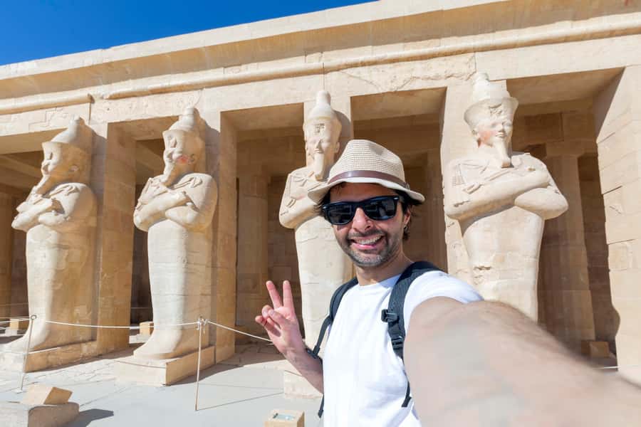 Luxor: West and East Banks All-Inclusive Tour & Balloon Ride - Hatshepsut’s three terraces at Deir el-Bahari
