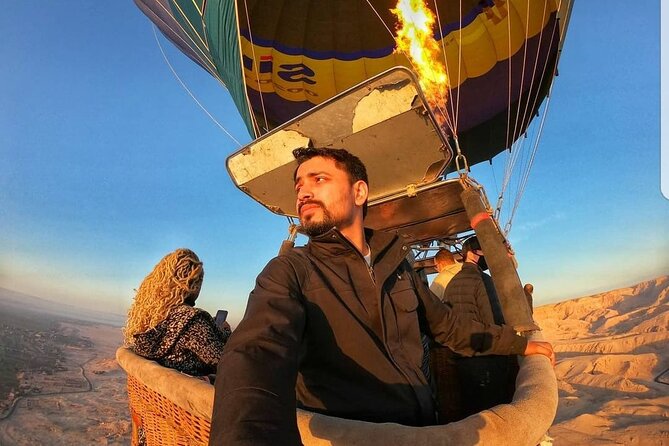 Luxury Hot Air Balloon Flight Over Luxor - A quiet Nile crossing with cake and coffee