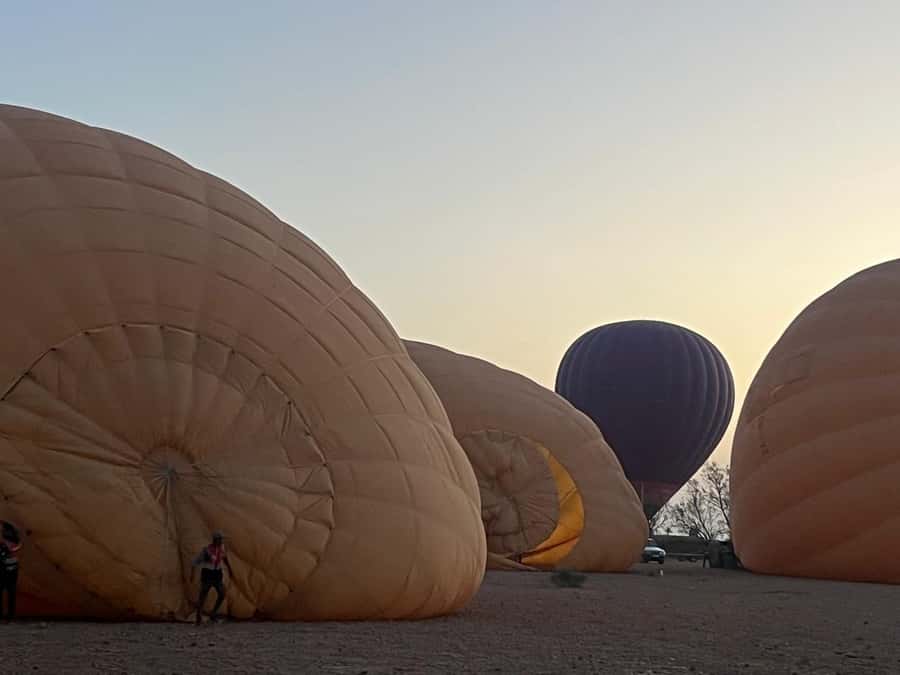 Marrakech: Hot Air Balloon Flight with Breakfast - Leaving central Marrakech before the flight