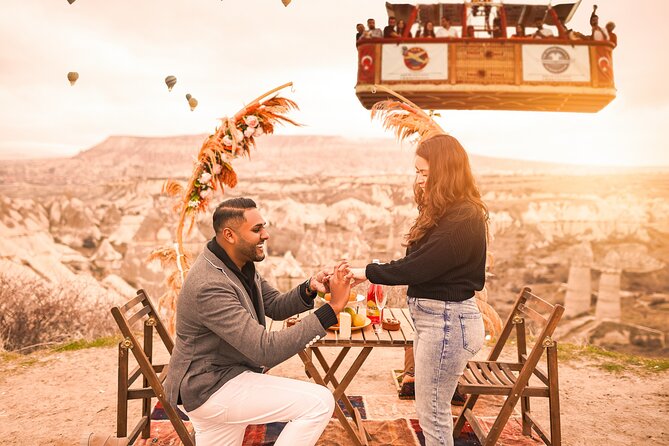 Marriage Proposal and Photoshoot in Cappadocia with Balloon view - Hotel pickup keeps the morning simple