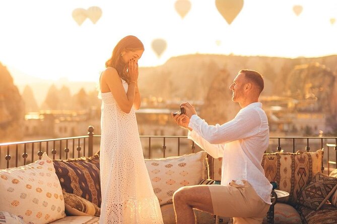 Marriage Proposal and Photoshoot in Cappadocia with Balloon view - What the three-hour schedule really gives you