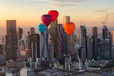 Melbourne Sunrise Hot Air Balloon Ride with GoPro Photos
