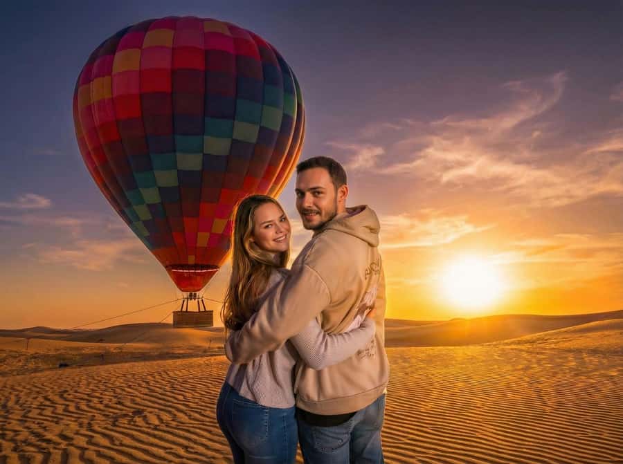 Noble Life Sunrise Hot Air Balloon Ride Over Dubai Desert - Key points at a glance