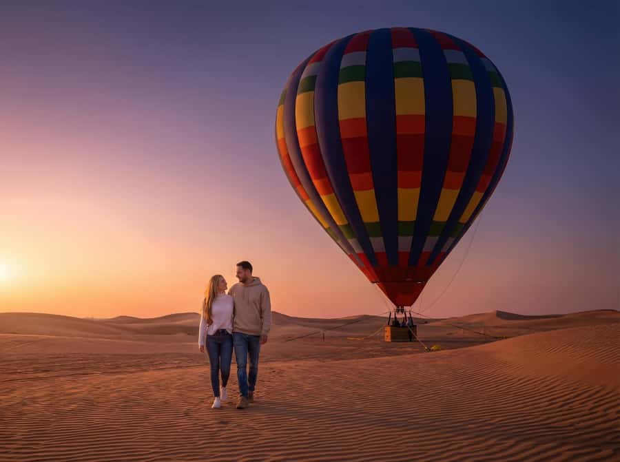 Noble Life Sunrise Hot Air Balloon Ride Over Dubai Desert - A very early start from Dubai