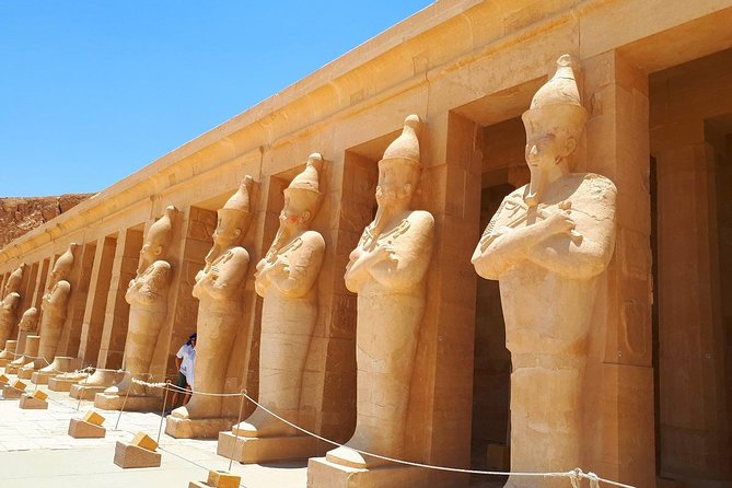 Package deal Hot Air Balloon Ride & Full Day Luxor Tour w/Guide Lunch - Luxor Temple after a long day