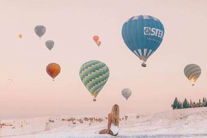 Pamukkale Hot Air Balloon Ride Certificate and 2 Meals in Antalya - A sunrise balloon flight over Pamukkale