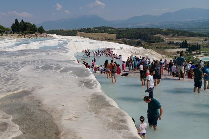 Pamukkale Tour from Kusadasi with Hot Air Balloon Flight - Walking the white terraces and thermal pools