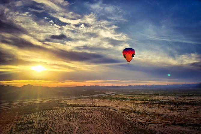 Phoenix Morning Hot Air Balloon Ride with Bubbly + Breakfast - Breakfast with a desert view