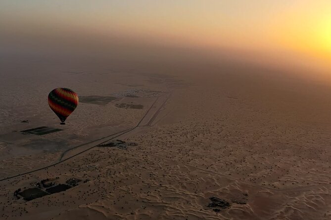 Premium Hot Air Balloon, Breakfast, Camel Ride, Quad Bike & More - A sunrise flight over the Dubai desert
