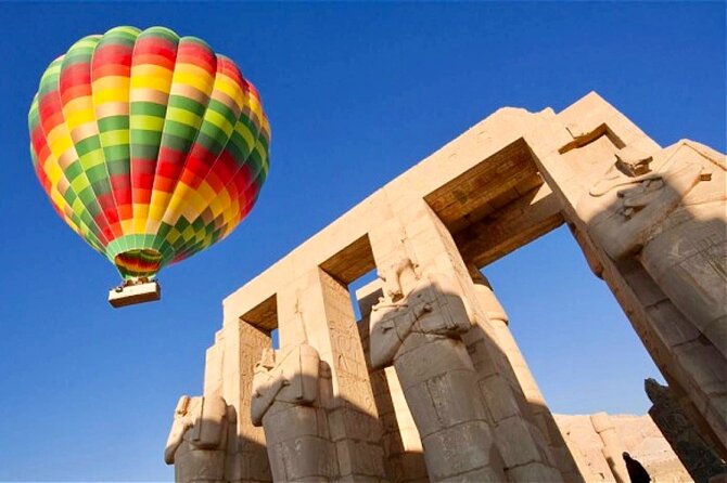 PRIVATE HOT AIR BALLOON IN LUXOR RIDE IN SMALL LUXURY GROUP FLIGHT up to 12 - Seeing Luxor’s West Bank from the sky