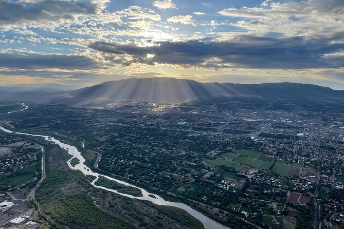Private Hot Air Balloon Rides in Albuquerque - Sunrise Above the Sandia Mountains