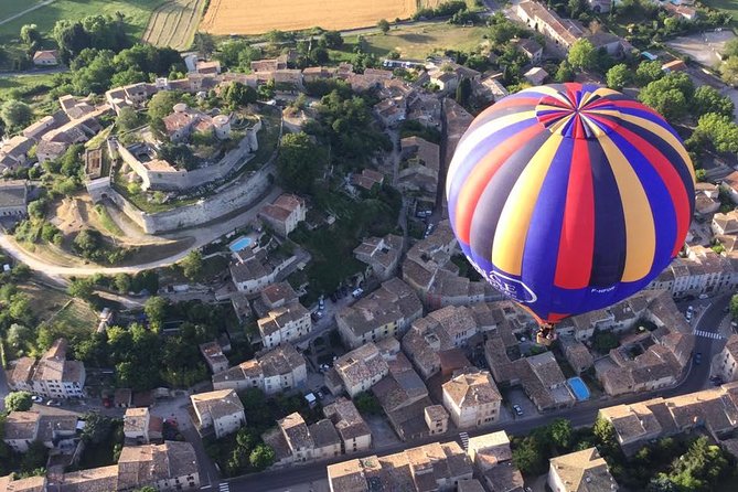 Provence Hot-Air Balloon Ride from Forcalquier - The flight over villages, rivers, and Provence fields