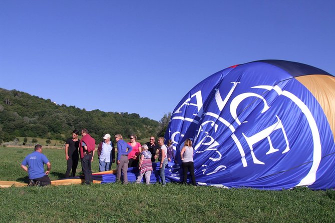 Provence Hot-Air Balloon Ride from Forcalquier - Landing, pack-up, and the final toast