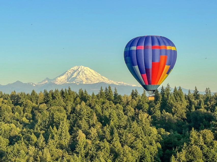 Seattle: Mt. Rainier Sunset Balloon Ride with Champagne - Key points to know before you book