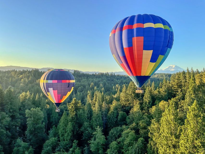 Seattle: Mt. Rainier Sunset Balloon Ride with Champagne - Watching the balloon come alive before takeoff