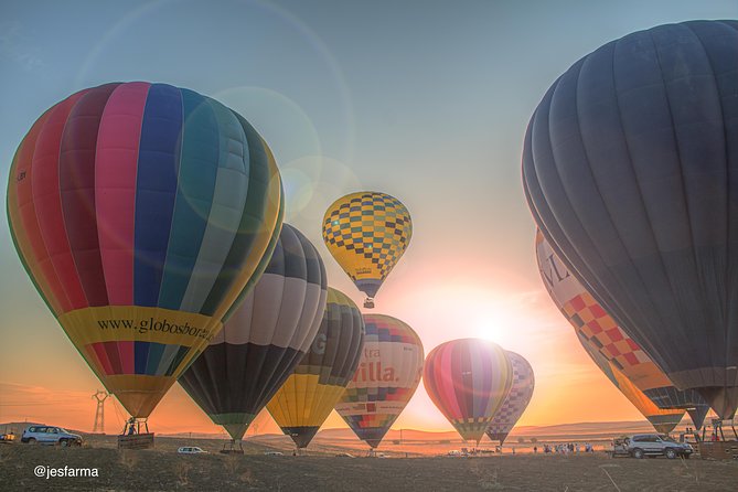 Seville Hot-Air Balloon Ride with Breakfast, Cava & Hotel Pick up - Landing in a field and getting back to the group
