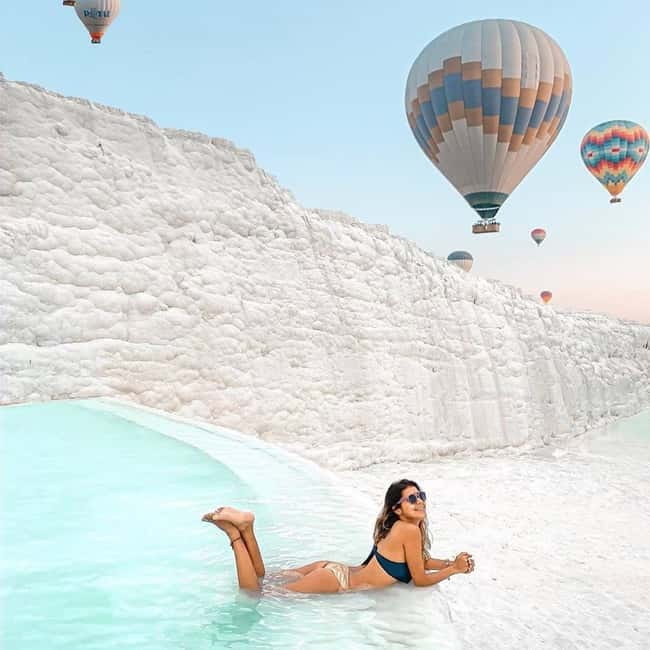 Side/Alanya: Pamukkale Hot Air Balloon Flight w/Lunch - Sunrise above the Cotton Castle