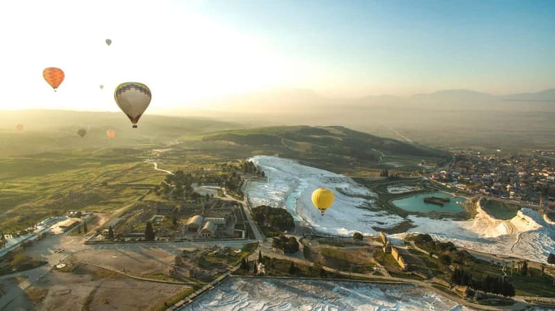 Side/Alanya: Pamukkale Hot Air Balloon Flight w/Lunch - Cleopatra’s Pool and the ruins of Hierapolis