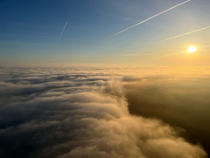 South of Paris: hot air balloon flight - A Landing Followed by French Wine