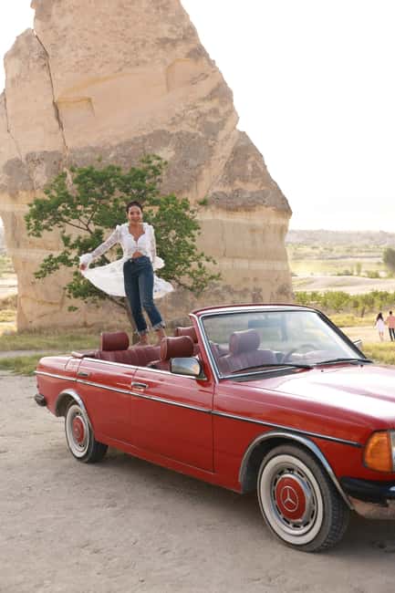 Sunrise Balloon Viewing with Classic Car –Magical Cappadocia - Rose Valley gives you the first photo setting