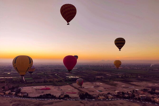 Sunrise Hot Air Balloon Ride over Luxor West Bank - The pre-dawn pickup and crossing to the launch site