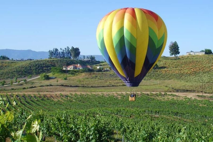 Temecula Morning Hot Air Balloon Ride with Champagne Toast - A quiet morning above Temecula Valley